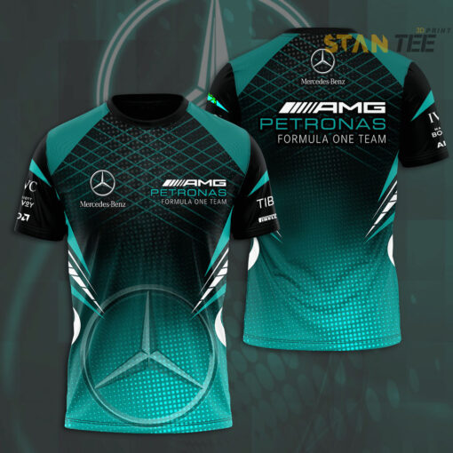 F1 2022 Mercedes AMG Petronas 3D T shirt