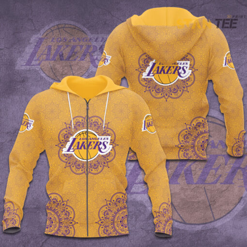 FAN designed Los Angeles Lakers LAL NBA Zip up Hoodie