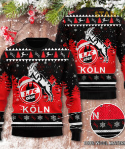 FC Koln 3D Christmas Sweater 2022