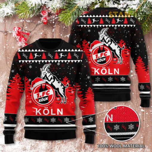 FC Koln 3D Christmas Sweater 2022