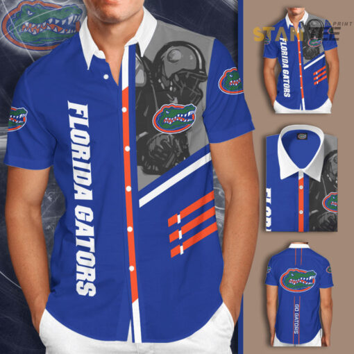 Florida Gators 3D Short Sleeve Dress Shirt 01