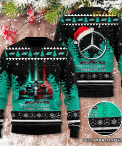 Formula One Team Mercedes AMG Petronas 3D Christmas Sweater 2022