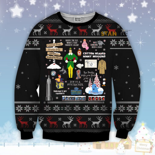 Funny Christmas Elf Ugly Christmas 3D Sweater