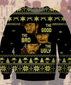 Funny Christmas Good Bad Witch Ugly Christmas 3D Sweater