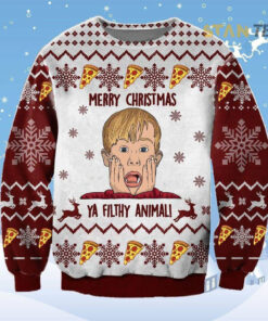 Funny Christmas Merry Ya Filthy Kevin Ugly Christmas 3D Sweater