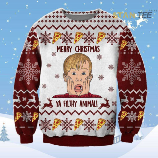 Funny Christmas Merry Ya Filthy Kevin Ugly Christmas 3D Sweater