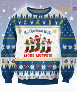 Funny Christmas Wish More Muppets Ugly Christmas 3D Sweater