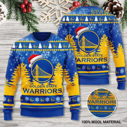 Golden State Warriors Christmas 3D Sweater