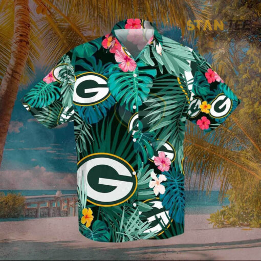 Green Bay Packers 3D Hawaiian Shirt Hawaiian Shorts 01