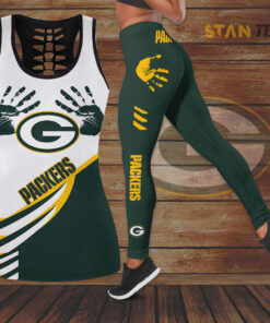 Green Bay Packers Hollow Tank Top Leggings 01