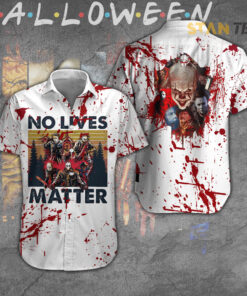 Horror Movies Halloween Sleeve Dress Shirt