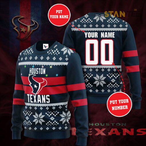 Houston Texans 3D sweater 01