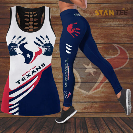 Houston Texans Hollow Tank Top Leggings