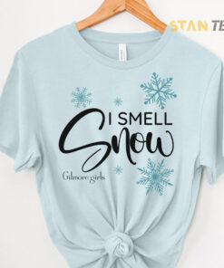 I Smell Snow Blue Oversized T shirt