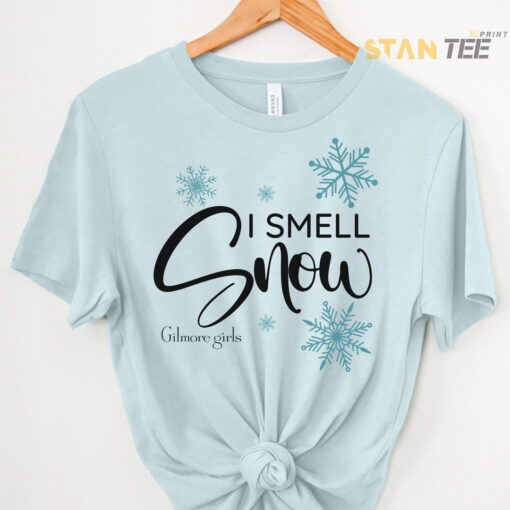 I Smell Snow Blue Oversized T shirt