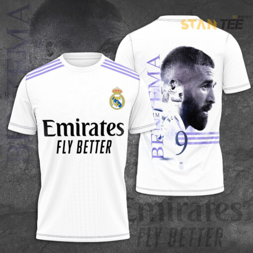 Karim Benzema Fly Better 3D T shirt