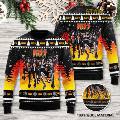 Kiss Band Christmas 3D Sweater