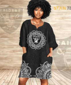 Las Vegas Raiders Dashiki Dress