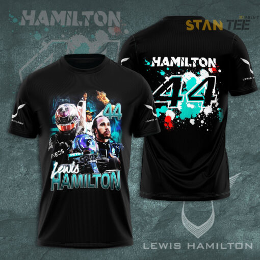 Lewis Hamilton Mercedes AMG Petronas F1 Team 3D T shirt S25