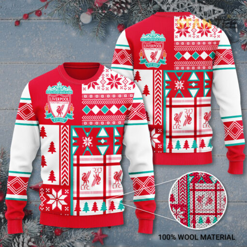 Liverpool FC 3D Ugly Christmas Sweater 2022