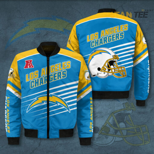 Los Angeles Chargers 3D Bomber Jacket 01