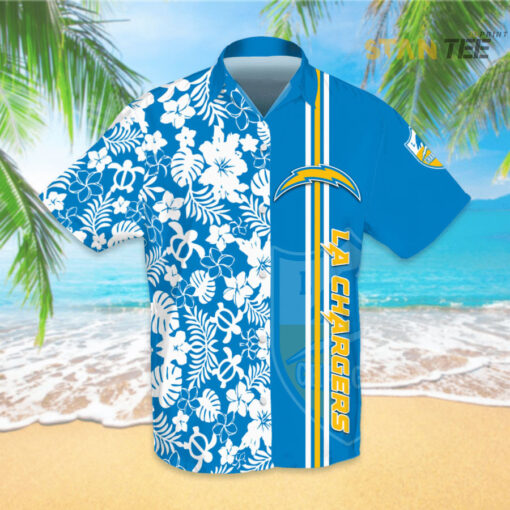 Los Angeles Chargers 3D Hawaiian Shirt