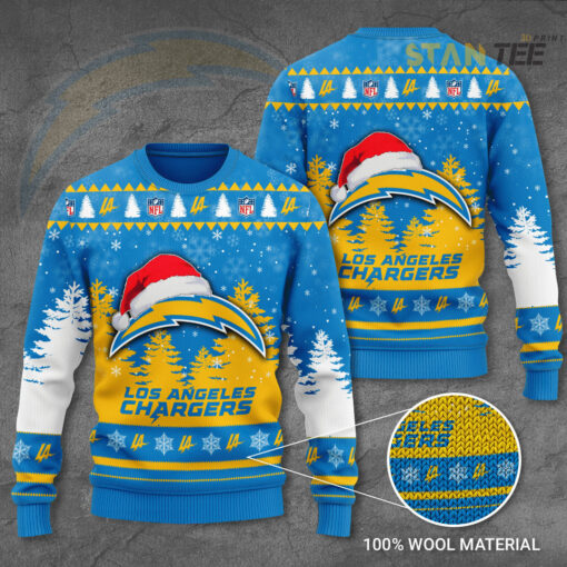 Los Angeles Chargers 3D Ugly Sweater