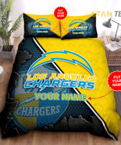 Los Angeles Chargers bedding set 01