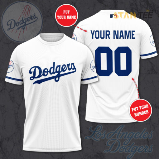 Los Angeles Dodgers 3D T shirt 01