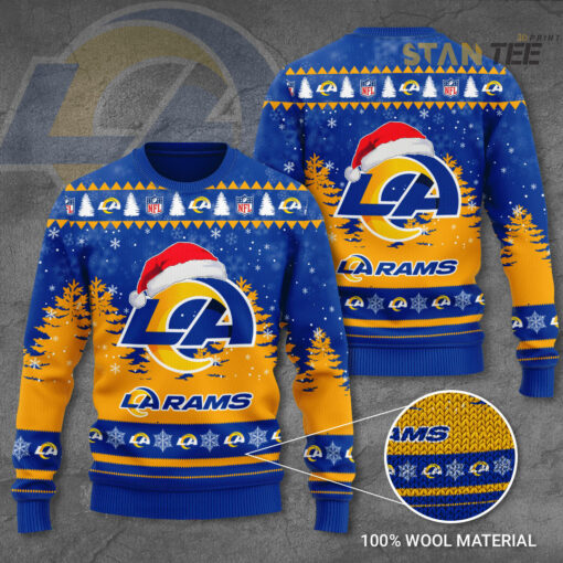 Los Angeles Rams 3D Ugly Sweater