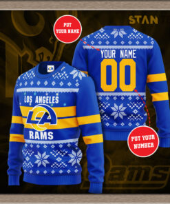 Los Angeles Rams 3D sweater 01