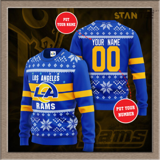 Los Angeles Rams 3D sweater 01