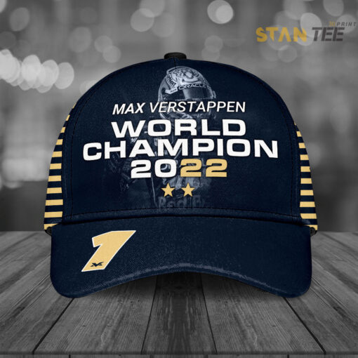 Max Verstappen World Champion 2022 Cap Custom Hat 01