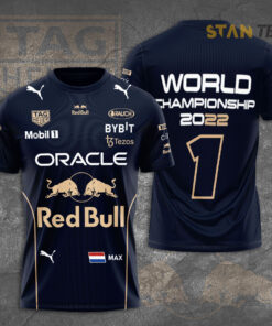 Max Verstappen x Red Bull Racing 3D T shirt