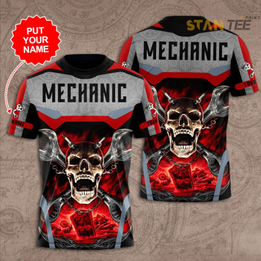 Mechanic Uniform 3D T shirts