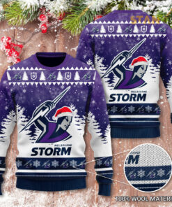 Melbourne Storm 3D Christmas Sweater 2022