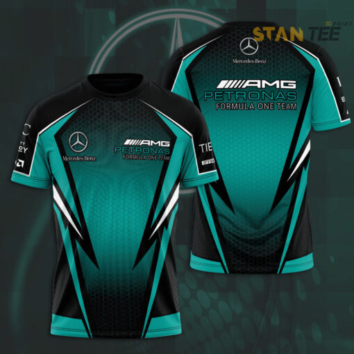 Mercedes AMG Petronas F1 3D Apparels T shirt