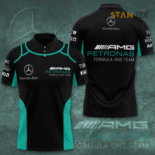 Mercedes AMG Petronas F1 Team 3D Apparels S52 Polo