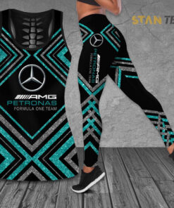 Mercedes AMG Petronas F1 Team 3D G02 Hollow Tank Top Leggings