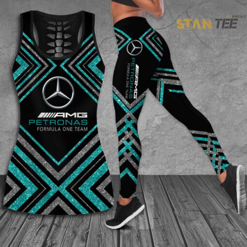 Mercedes AMG Petronas F1 Team 3D G02 Hollow Tank Top Leggings