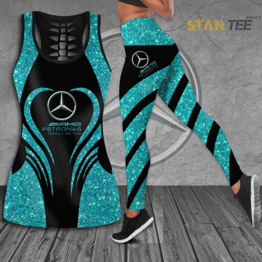 Mercedes AMG Petronas F1 Team 3D G03 Hollow Tank Top Leggings