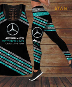 Mercedes AMG Petronas F1 Team 3D G06 Hollow Tank Top Leggings