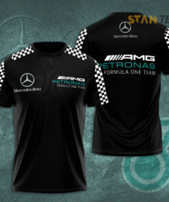 Mercedes AMG Petronas F1 Team 3D T Shirt S5 Black