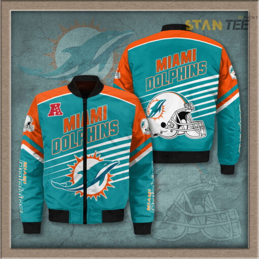 Miami Dolphins 3D Bomber Jacket 01