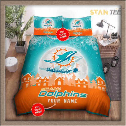 Miami Dolphins bedding set 01