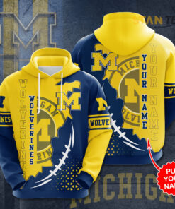 Michigan Wolverines 3D Hoodie 01