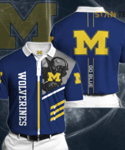 Michigan Wolverines 3D Polo 01