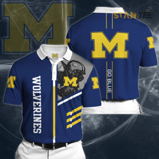 Michigan Wolverines 3D Polo 01