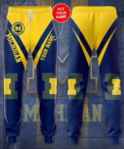 Michigan Wolverines 3D Sweatpant 01