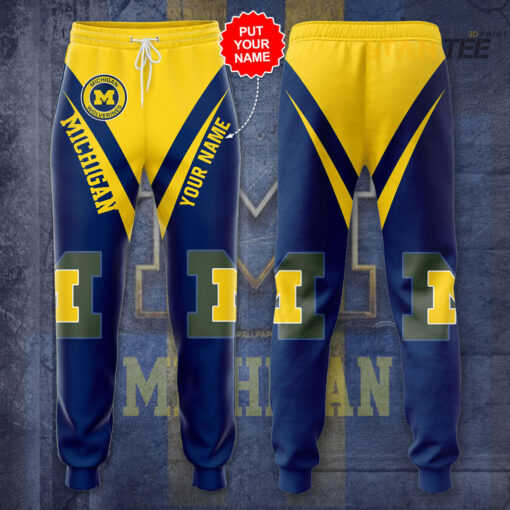 Michigan Wolverines 3D Sweatpant 01